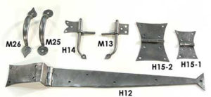 18th Century Iron Hinges and Cupboard Handles