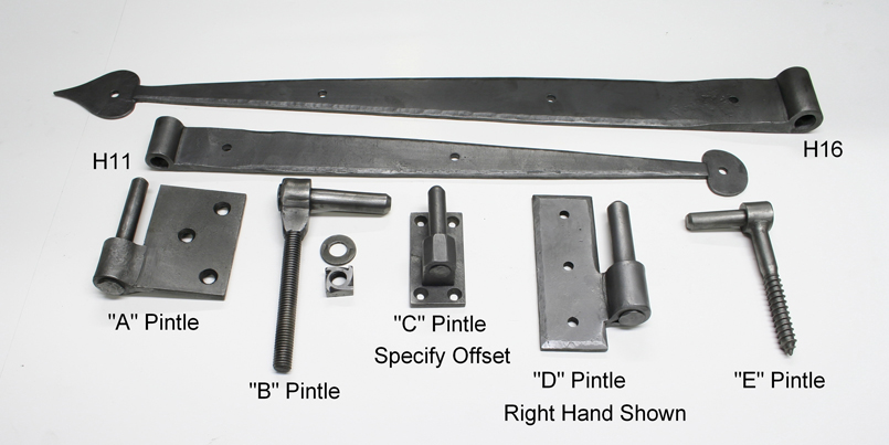 Strap Hinges with Pintles